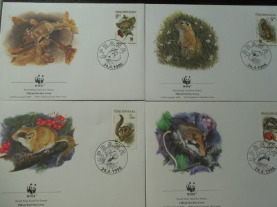 Cehiaia-Fauna -set complet FDC foto
