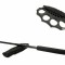 Set baston telescopic negru 50 cm + box negru model nou