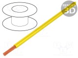 Cablu electric H05V-K 2,5mm&sup2; PVC galben 50m BQ CABLE
