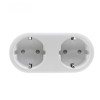 Priza dubla smart, WIFI, 16A, Aplicatie, Control vocal, Temporizator, Alba, 2, Oem