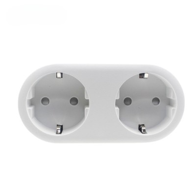Priza dubla smart, WIFI, 16A, Aplicatie, Control vocal, Temporizator, Alba foto