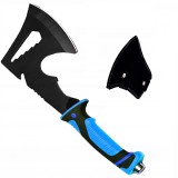Cumpara ieftin Toporisca de supravietuire Tomahawk Hatch, maner ergonomic cauciucat, 27 cm, albastru, Oem