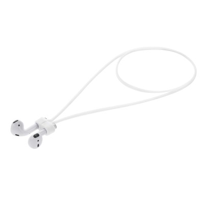 Curea pentru casti Apple AirPods 3/AirPods 2/AirPods Pro, Kwmobile, Alb, Silicon, 56992.02 foto