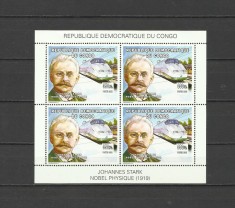DR CONGO 2003 TRENURI DIN EUROPA PREMIUL NOBEL PENTRU FIZICA STARK foto