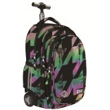 Ghiozdan Troler ST.Right, colectia Holo Impression, TB01, roti silicon, 44x32x25 cm