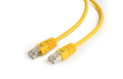 PATCH CORD FTP GEMBIRD Cat6, cupru-aluminiu, 1 m, galben, AWG26, ecranat &amp;amp;quot;PP6-1M/Y&amp;amp;quot; (timbru verde 0.08 lei) foto