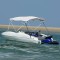 vidaXL Parasolar Bimini 4 arcuri, pereți laterali 243x(170-182)x137 cm 94826