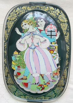 Tablou sticlă / Farfurie - Rosenthal - Bjorn Wiinblad - Spărgătorul de nuci - 2 foto