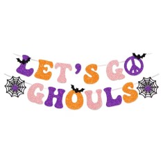 Banner pentru Halloween, lungime totala 3 m, hartie, multicolor