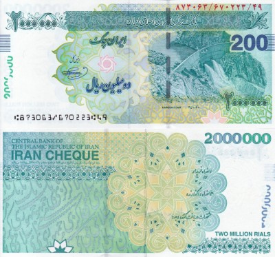 IRAN 2.000.000 rials ND (2008-2023) UNC!!! foto