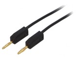 Cablu de măsurare cu mufă banană 2mm, 1m.