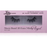 Lilly Lashes Sheer Band 3D Faux Mink Half Lash gene false tip Playful 1 pereche