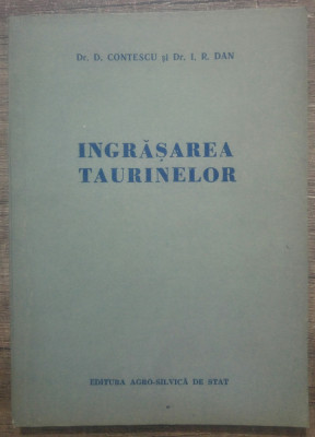 Ingrasarea taurinelor - D. Contescu, I.R. Dan/ 1955 foto