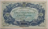 Belgia, 500 Franchi 100 Belgas 1939