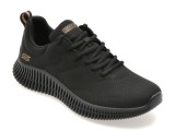 Pantofi sport SKECHERS negri, 117422, din piele ecologica