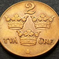 Moneda istorica 2 ORE - SUEDIA, anul 1950 *cod 3094 - varianta bronz