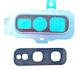 Geam Camera cu Rama Samsung Galaxy S10e G970F Albastru Original