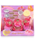 Set de Bucătărie Roz pentru Copii cu Coroană &icirc;n Cutie Deschisă