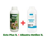 Antiparazitar extern pentru păsări Herba-Top Ecto-Plus 1 L + Albastru de metilen 1 litru