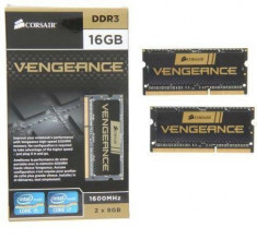 Memorie laptop Corsair 16GB DDR3 1600MHz CL10 Kit foto