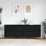 Cumpara ieftin Bufeturi 3 pcs Stejar negru 180 x 35 x 70 cm Lemn compozit