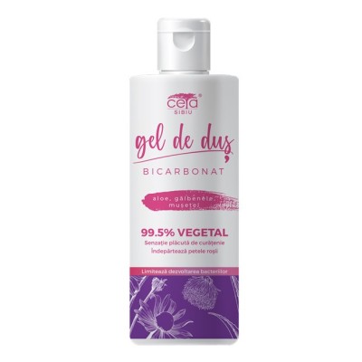 Gel de Dus 99.5% Vegetal cu Bicarbonat 200 mililitri Ceta foto