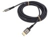 Cablu Goobay DisplayPort la HDMI 2.0, 3m, 4K UHD, DP 1.2, Triplu Ecranat, Conectori Placat Aurit