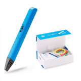 Creion 3D iSEN D14 3D Pen Albastru, Display OLED, PLA ABS, 3 filamente