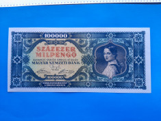 100000 Pengo 1946 Ungaria-AUNC foto
