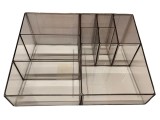 Organizator cosmetice sau birou cu 9 compartimente, acrilic, 25x19x9 cm, ConceptSeller