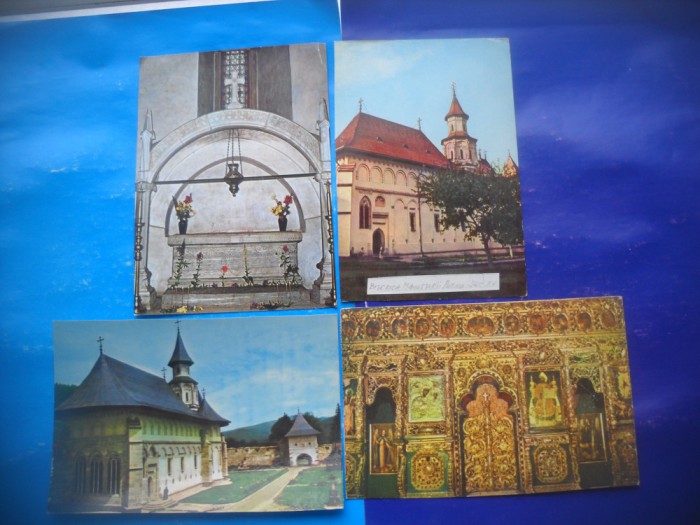 HOPCT LOT 2882 MANASTIREA PUTNA -JUD SUCEAVA-4 CARTI POSTALE-CIRCULATE