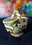 Mic cosulet din ceramica realizat manual, pentru decor sau colectie