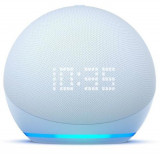 Boxa portabila Amazon Echo Dot 5th Gen, cu ceas, Wi-Fi, Bluetooth, Cu Asistent Personal Alexa (Albastru)