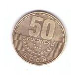 Moneda Costa Rica 50 colones 2015, stare buna, curata