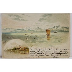 FRIEDRICHSHAFEN O DER BODENSEE , CARTE POSTALA ILUSTRATA , CROMOLITOGRAFIE , CLASICA