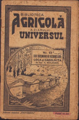 HST C298 Doi dușmani ai albinelor: loca și găselnița 1943 Bulighin foto