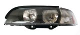 Far Bmw Seria 5 E39 01.1996-08.2000 TYC fata stanga tip bec H7+HB3, semnalizare alba cu motoras