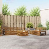 vidaXL Set Canapele Exterior Lemn Masiv Acacia Natural 6 Piese Design Modern Rezistent Intemperii