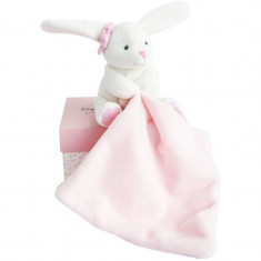Doudou Gift Set Pink Rabbit set cadou pentru nou-nascuti si copii 1 buc