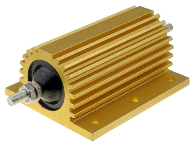 Rezistor bobinat cu radiator 100m&Omega; 200W