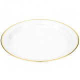 Tava decorativa eleganta mare Pufo Luxury pentru servire aperitive, prajituri, fructe, 35 cm