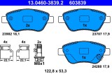 ATE 13.0460-3839.2 set placute frana,frana disc
