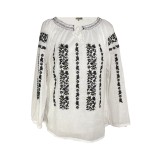 Bluza dama R 25, marime XL, alb/negru