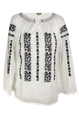 Bluza dama R 25, marime XL, alb/negru foto