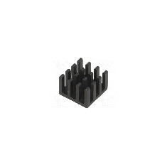 Radiator extrudat, aluminiu, 14mm x 14mm, neagra, FISCHER ELEKTRONIK - ICK BGA 14 X 14 X 10