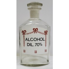 Flacon pentru farmacie, ALCOHOL. DIL. 70%