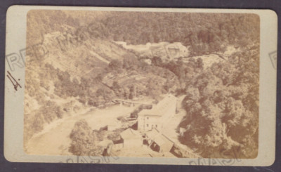 5118 - Baile HERCULANE Caras-Severin Panorama (10/6 cm) - CDV old Photocard 1871 foto