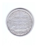 Moneda Polinezia Franceza 1 franc 1987, stare buna, curata
