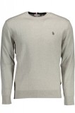 Cumpara ieftin Bluza barbati cu guler si logo gri, 2XL