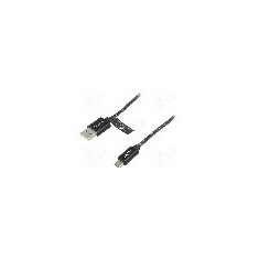 Cablu USB A mufa, USB B micro mufa, {{Versiune}}, lungime 1m, gri, LOGILINK - CU0132